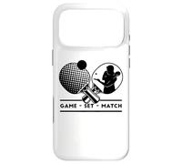 Carcasa para iPhone 17 Pro MAX Jugadores de Tenis de Mesa Game-Set-Match Mesa de Ping-Pong