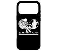 Carcasa para iPhone 17 Pro MAX Jugadores de Tenis de Mesa Game-Set-Match Mesa de Ping-Pong