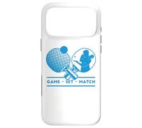 Carcasa para iPhone 17 Pro MAX Jugadores de Tenis de Mesa Game-Set-Match Mesa de Ping-Pong