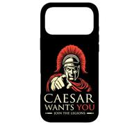 Carcasa para iPhone 17 Pro MAX Julio César se UNE a Las legiones Divertida Historia Romana