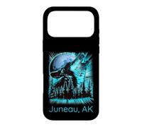 Carcasa para iPhone 17 Pro MAX Juneau Alaska Howling Wolf Moon Forest Nature Lover
