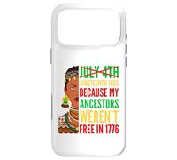 Carcasa para iPhone 17 Pro MAX Juneteenth Melanina Mujeres 1865 Mis antepasados no Eran Libres 1776