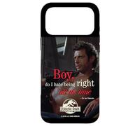 Carcasa para iPhone 17 Pro MAX Jurassic Park Dr. Ian Malcolm Right All The Time