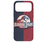 Carcasa para iPhone 17 Pro MAX Jurassic Park Jurassic United Badge Blue and Red Design