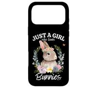 Carcasa para iPhone 17 Pro MAX Just a Girl Who Loves Bunnies Easter Girls Conejos Bunny