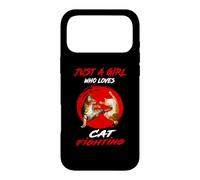 Carcasa para iPhone 17 Pro MAX Just A Girl Who Loves Cat Fighting Funny Kitten Cats Lovers