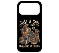 Carcasa para iPhone 17 Pro MAX Just A Girl Who Loves Dragons and Books Lector De Fantasía