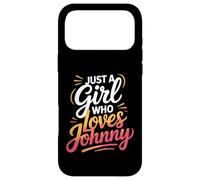 Carcasa para iPhone 17 Pro MAX Just A Girl Who Loves Johnny T-Shirt Cute John Johnny