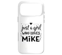 Carcasa para iPhone 17 Pro MAX Just A Girl Who Loves Mike T-Shirt Cute Mike