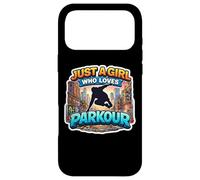 Carcasa para iPhone 17 Pro MAX Just A Girl Who Loves Parkour Lover Womens Teens Athlete