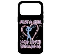 Carcasa para iPhone 17 Pro MAX Just A Girl Who Loves Trombone Marching Band Temporada Musical