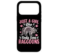 Carcasa para iPhone 17 Pro MAX Just A Girl Who Really Loves Raccoons