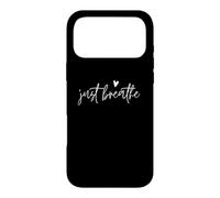 Carcasa para iPhone 17 Pro MAX Just Breathe Yogi Yoga Mamá Amante Maestro Meditación
