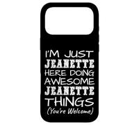 Carcasa para iPhone 17 Pro MAX Just Jeanette Here Doing Jeanette Things Nombre