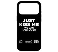 Carcasa para iPhone 17 Pro MAX Just Kiss Me. We Can Talk Later Amor San Valentín Backprint