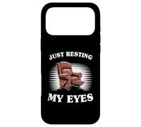Carcasa para iPhone 17 Pro MAX Just Resting My Eyes Sillón para Hombre Humor Daddy Grandpa