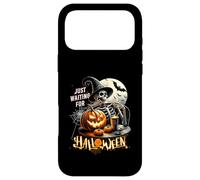 Carcasa para iPhone 17 Pro MAX JustWaiting For Halloween Esqueleto Bruja Calabaza Fantasma