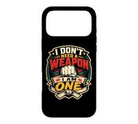 Carcasa para iPhone 17 Pro MAX Karate Artes Marciales Dojo Black Belt Fighter
