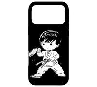Carcasa para iPhone 17 Pro MAX Karate Boy Comic Look Kumite para Niños