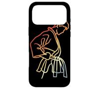 Carcasa para iPhone 17 Pro MAX Karate Boy Sketch Vintage Look Shotokan