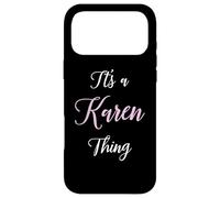 Carcasa para iPhone 17 Pro MAX Karen Nombre Personalizado Mujer Linda Rosa Niña Novia Esposa