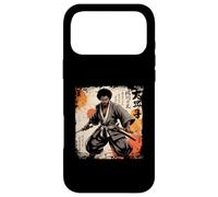 Carcasa para iPhone 17 Pro MAX Katana Guerrero Bushido Afro Americano Samurai Africano Vintage