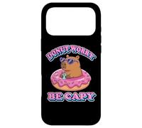 Carcasa para iPhone 17 Pro MAX Kawaii Kids Womens Girls Donut Don't Worry Be Capy Lover