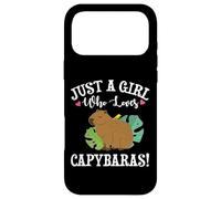 Carcasa para iPhone 17 Pro MAX Kawaii Kids Womens Just A Girl Who Loves Capybaras Lover