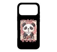 Carcasa para iPhone 17 Pro MAX Kawaii Panda Boba Anime Panda Bear Love Bubble Tea Neko
