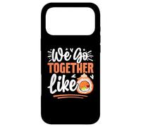Carcasa para iPhone 17 Pro MAX Kawaii Sushi Lover Valentine's Day We Go Together Like Sushi