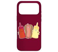Carcasa para iPhone 17 Pro MAX Kawaii Wiener Ketchup Salsas de Mostaza Friends Funny Hot Dog