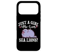 Carcasa para iPhone 17 Pro MAX Kawaii Womens Kids Just A Girl Who Loves Sea Lions Lover