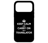 Carcasa para iPhone 17 Pro MAX Keep Calm and Carry On I'm a Translator - Divertido