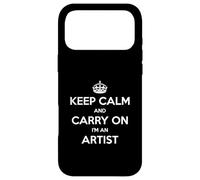 Carcasa para iPhone 17 Pro MAX Keep Calm and Carry On I'm an Artist - Divertido