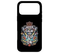 Carcasa para iPhone 17 Pro MAX Keep Calm and Flip On Pinball Machine Arcade Gamer