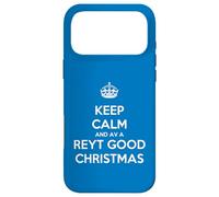 Carcasa para iPhone 17 Pro MAX Keep Calm and Have A Reyt Good Christmas - Corona con Texto en inglés