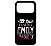 Carcasa para iPhone 17 Pro MAX Keep Calm and Let Emily Handle It Chill Nombre