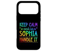 Carcasa para iPhone 17 Pro MAX Keep Calm and Let Sophia Handle It Chill Nombre