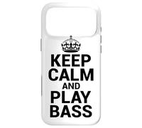 Carcasa para iPhone 17 Pro MAX Keep Calm and Play Bass Bassist Bass Player