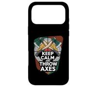 Carcasa para iPhone 17 Pro MAX Keep Calm and Throw Axes Funny Axe Throwing Design