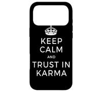 Carcasa para iPhone 17 Pro MAX Keep Calm and Trust In Karma Yoga Amor Meditación