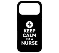 Carcasa para iPhone 17 Pro MAX Keep Calm I'm A Nurse Diseño audaz y Minimalista para la Vida hospitalaria