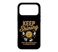 Carcasa para iPhone 17 Pro MAX Keep Shining Retro Sunshine Positivo Motivacional