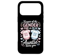 Carcasa para iPhone 17 Pro MAX Keeper of The Gender Auntie Loves You Baby Anuncio Tía