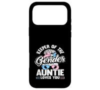 Carcasa para iPhone 17 Pro MAX Keeper of The Gender Auntie Loves You Messy Bun Gafas de Sol