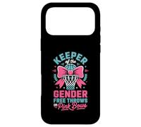 Carcasa para iPhone 17 Pro MAX Keeper of The Gender Reveal Free Throws or Pink Bows Party