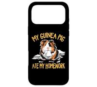 Carcasa para iPhone 17 Pro MAX Kids Boys Girls Ate My Homework Cute Wh uinea Pig Lover