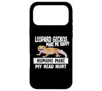 Carcasa para iPhone 17 Pro MAX Kids Boys Girls Reptile Make Me Happy Leopard Gecko Lover