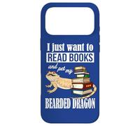 Carcasa para iPhone 17 Pro MAX Kids Tiny Dinosaur Read Books & Pet My Bearded Dragon Lover