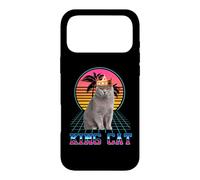 Carcasa para iPhone 17 Pro MAX King Cat British Shorthair Vintage 80s Funny Kitten Cats